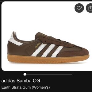 Adidas Earth Brown and White Samba Sneakers Women’s size 9